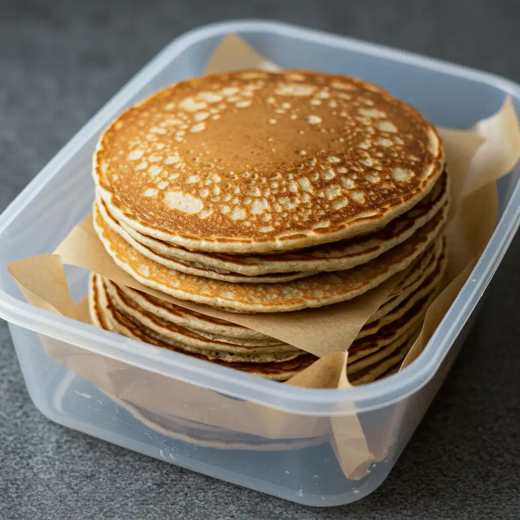 how to make pancakes without milk stored for meal prep