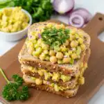 Chickpea Salad Sandwiches – Quick, Healthy & Delicious 9 Chickpea Salad Sandwiches recipe card image