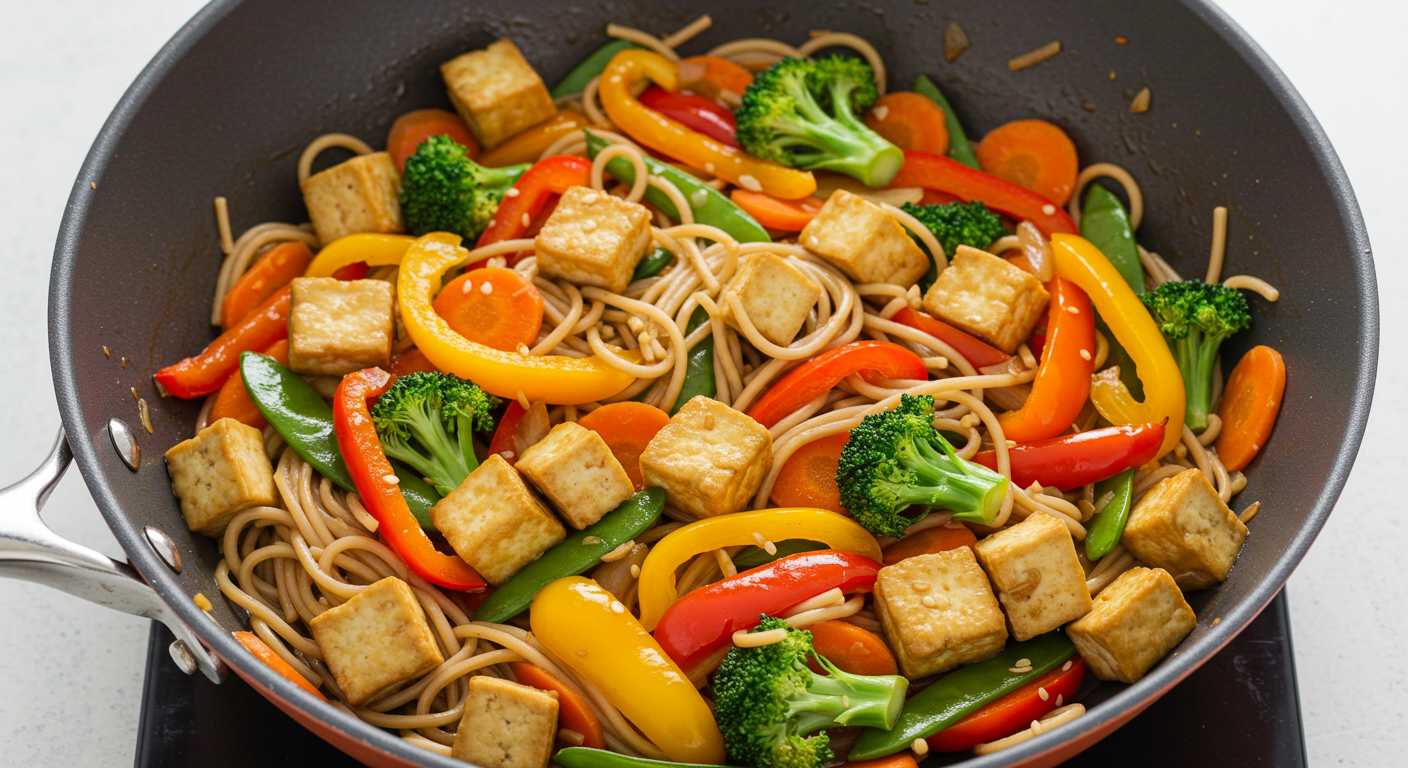 Tofu Noodle Stir Fry – Best Easy & Healthy Lunch