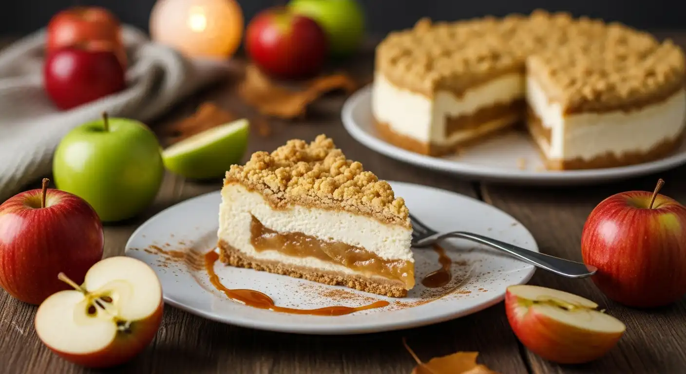 Apple Crumble Cheesecake