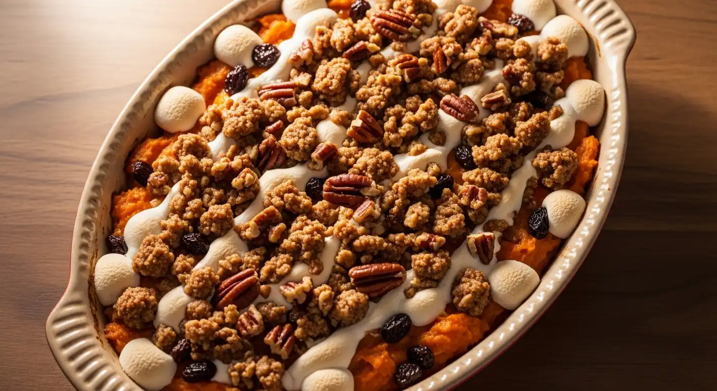 Southern Maple Sweet Potato Casserole