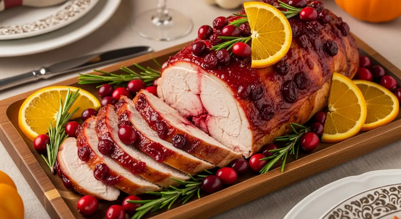 cranberry orange glazed turkey