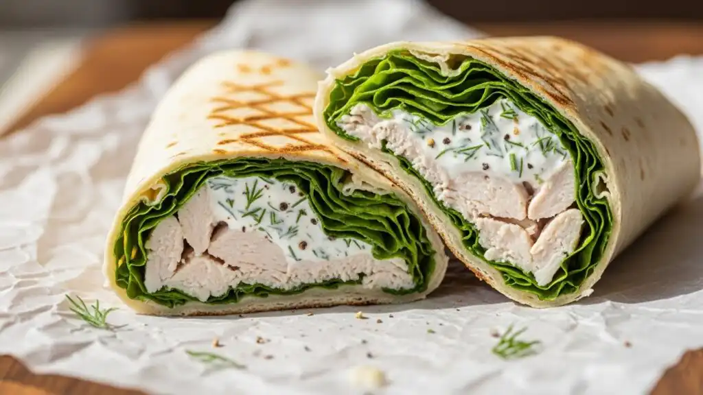 No-Cook Lunch Made Easy: Ready in Just 10 Minutes! 9 Greek yogurt chicken salad wrap for a no-cook lunch
