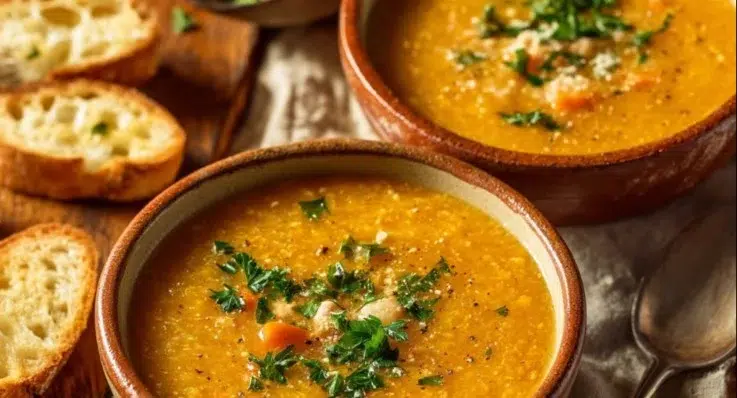 Every Meal, Made Irresistible 7 A bowl of Italian Penicillin Soup with fresh herbs and vegetables