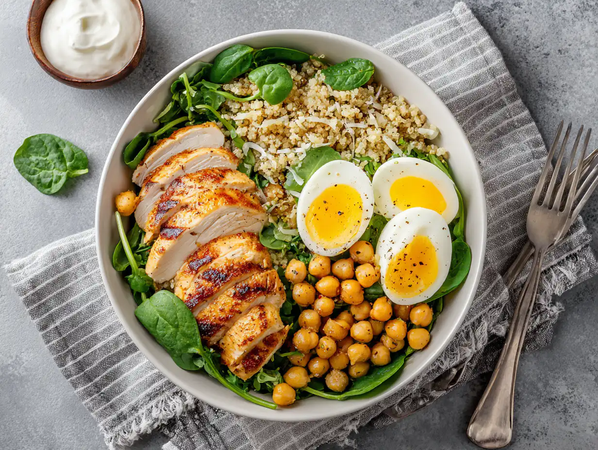 10 minute high protein lunch for busy workdays