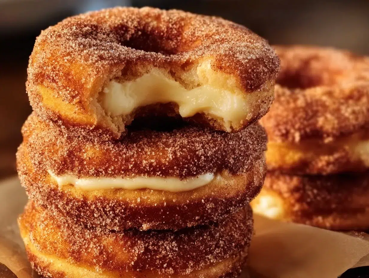 Delicious churro cheesecake cookies topped with cinnamon and sugar