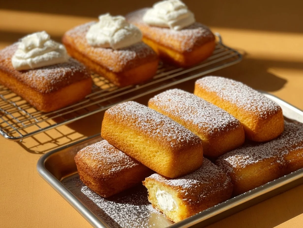 Delicious homemade Twinkies inspired by the classic snack recipe