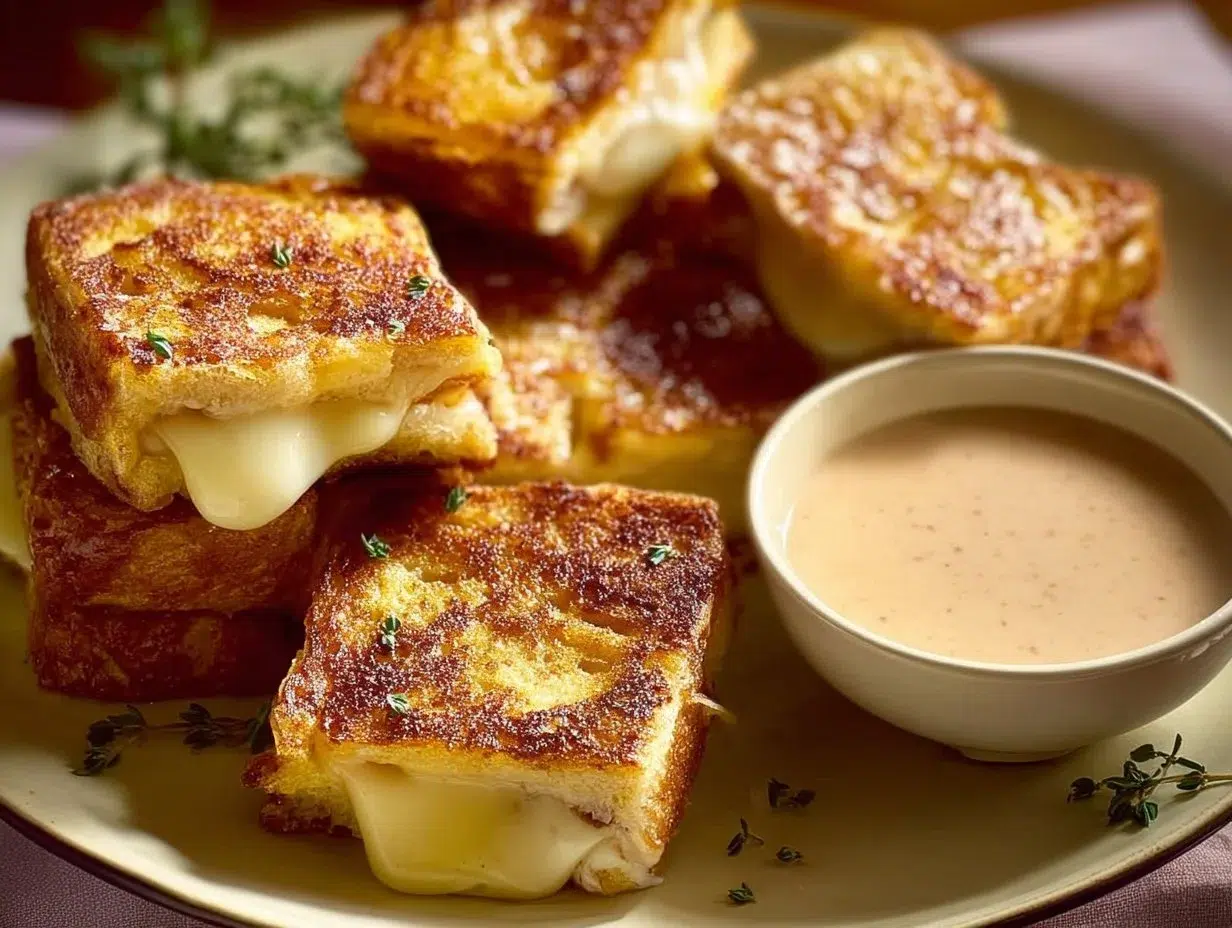 Delicious Hawaiian Roll Grilled Cheese sandwich melted with cheeses and pineapple.