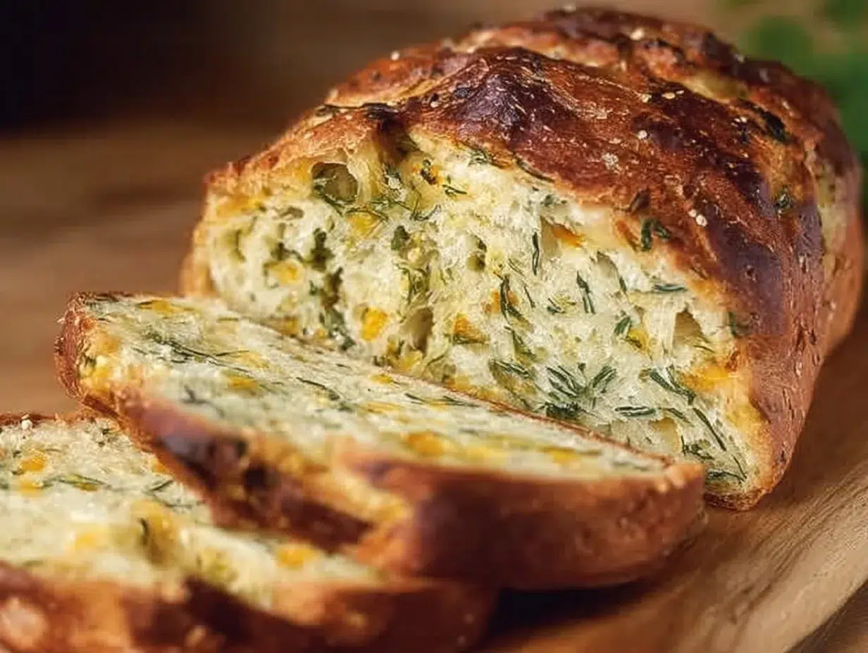 Every Meal, Made Irresistible 8 Loaf of Italian herbs and cheese bread fresh out of the oven