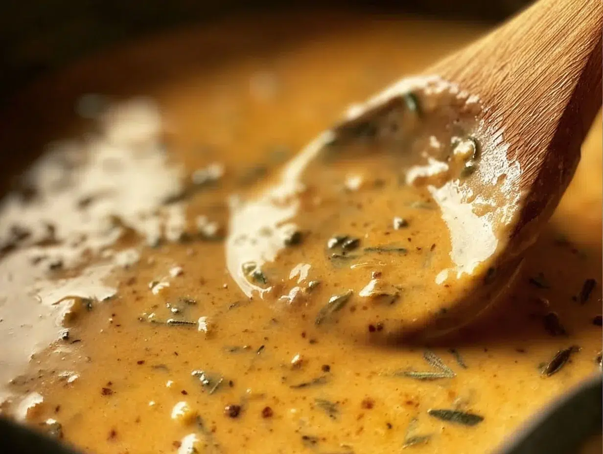 Creamy Cajun sauce served with pasta, chicken, and seafood dishes