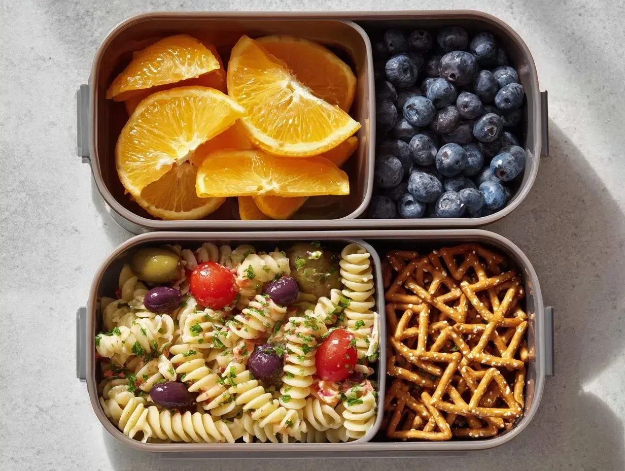Healthy vegan school lunch options for college students without heat preparation.