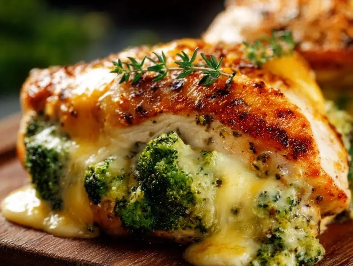 Best Broccoli Cheese Stuffed Chicken Breast