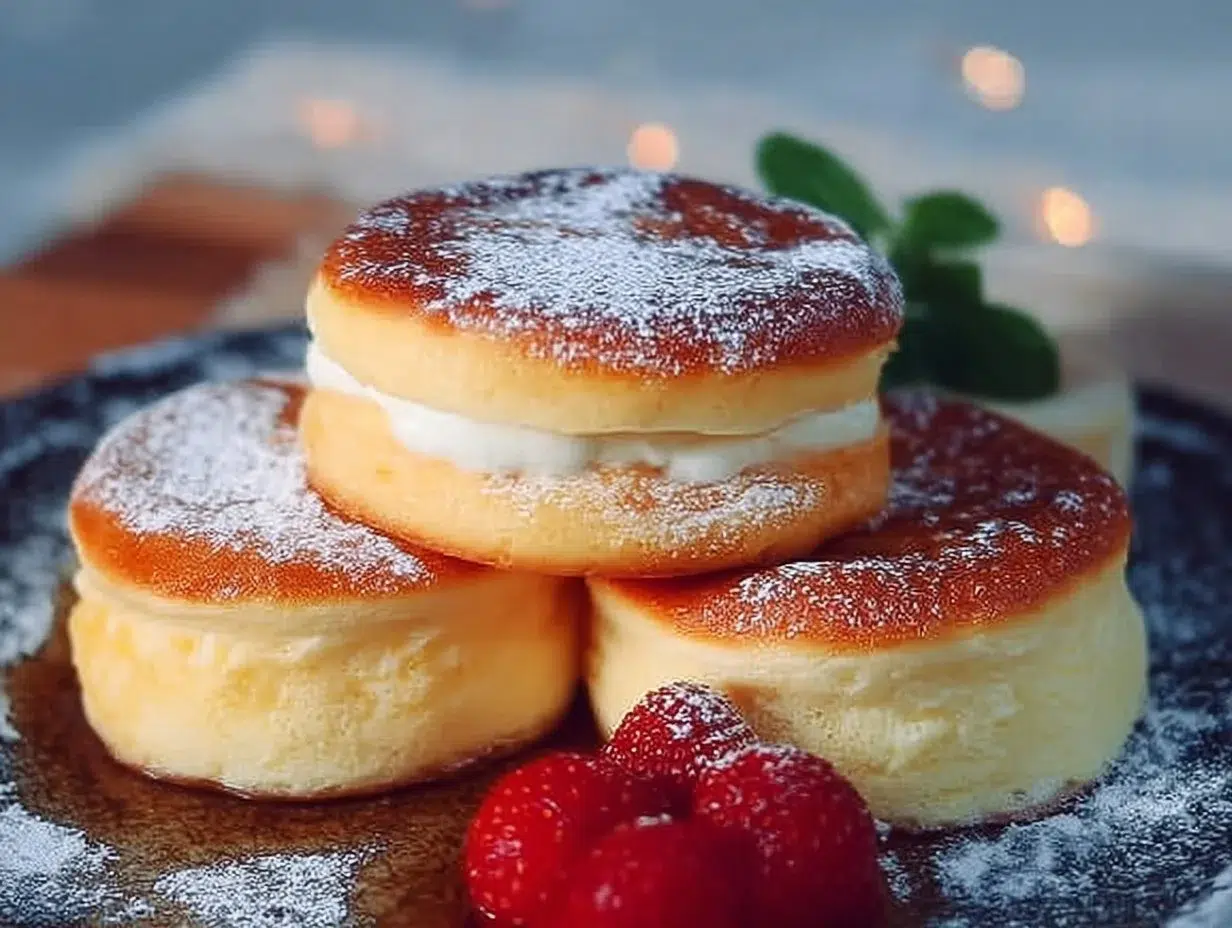 Fluffy Japanese Soufflé Pancakes