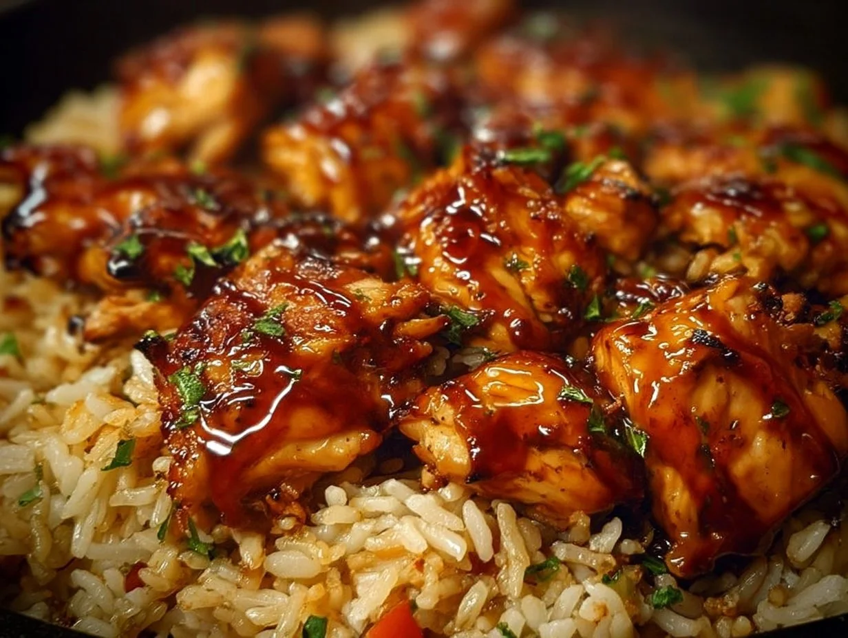 One-Pan Bold Honey BBQ Chicken Rice