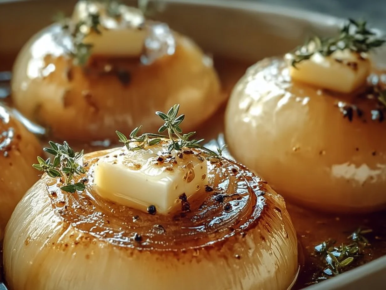 Delicious onion boil served with a flavorful herb dressing