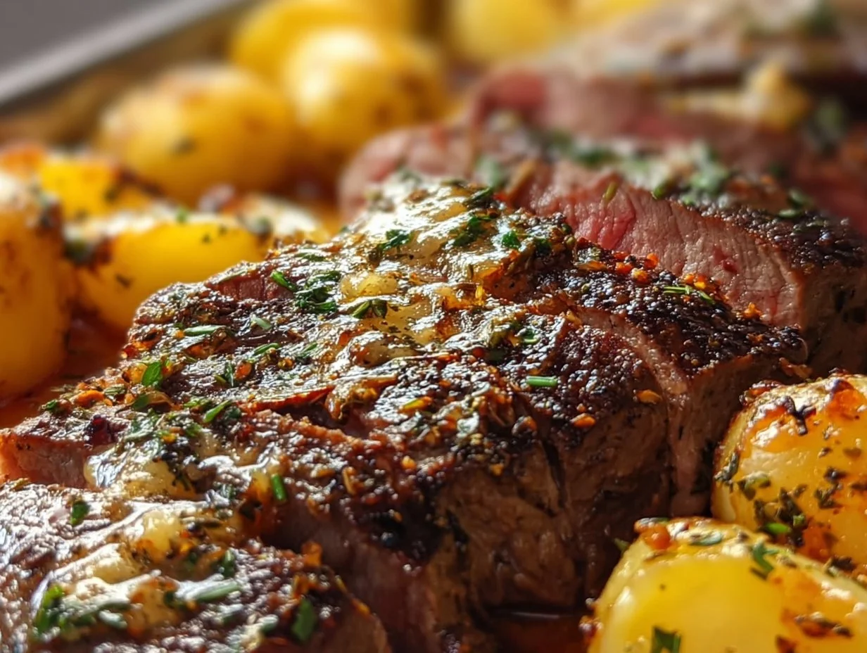 Every Meal, Made Irresistible 13 Perfect garlic butter steak served with cheddar potato bake