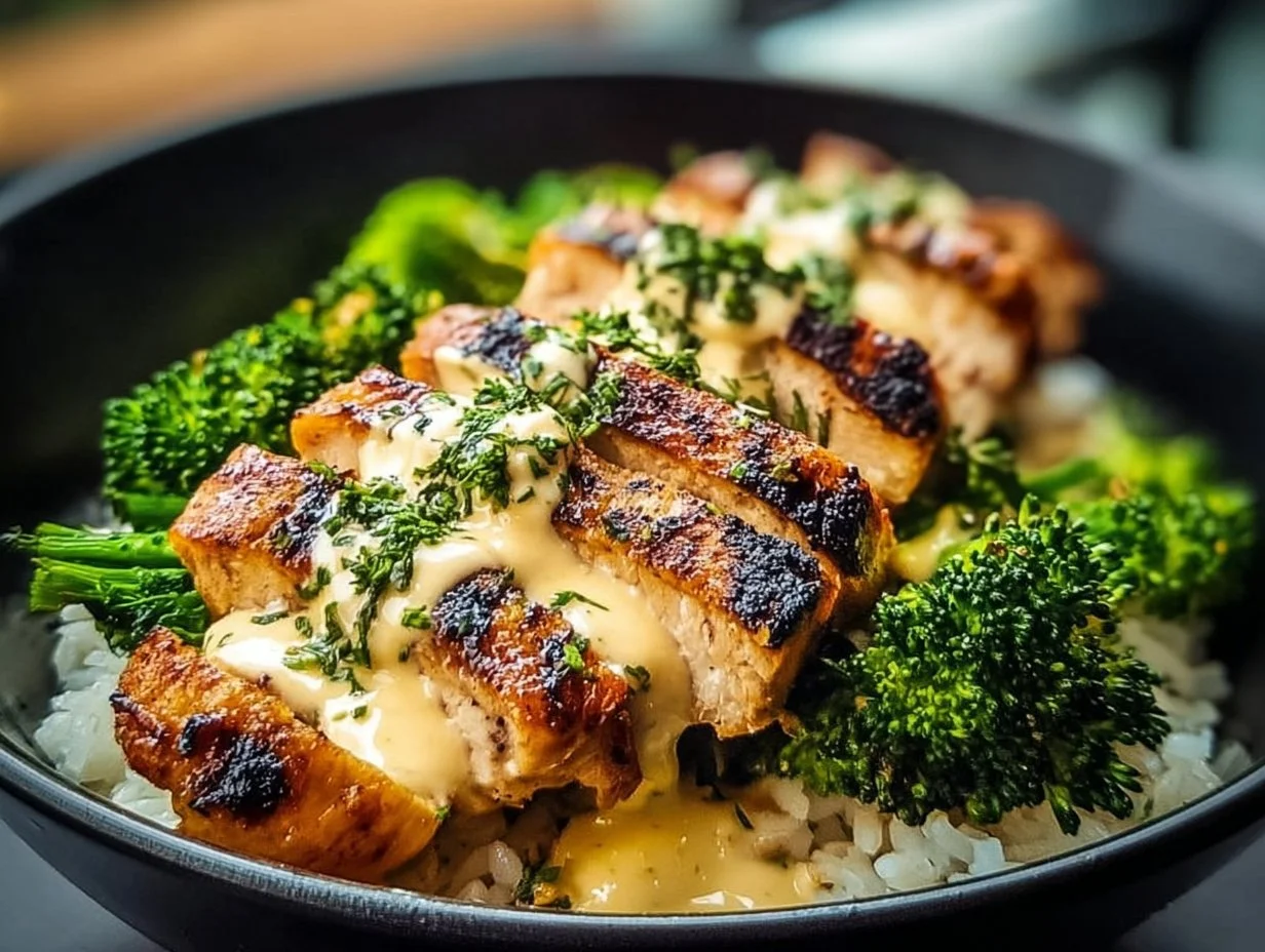 Every Meal, Made Irresistible 14 Delicious grilled chicken and broccoli bowl served in a vibrant dish.