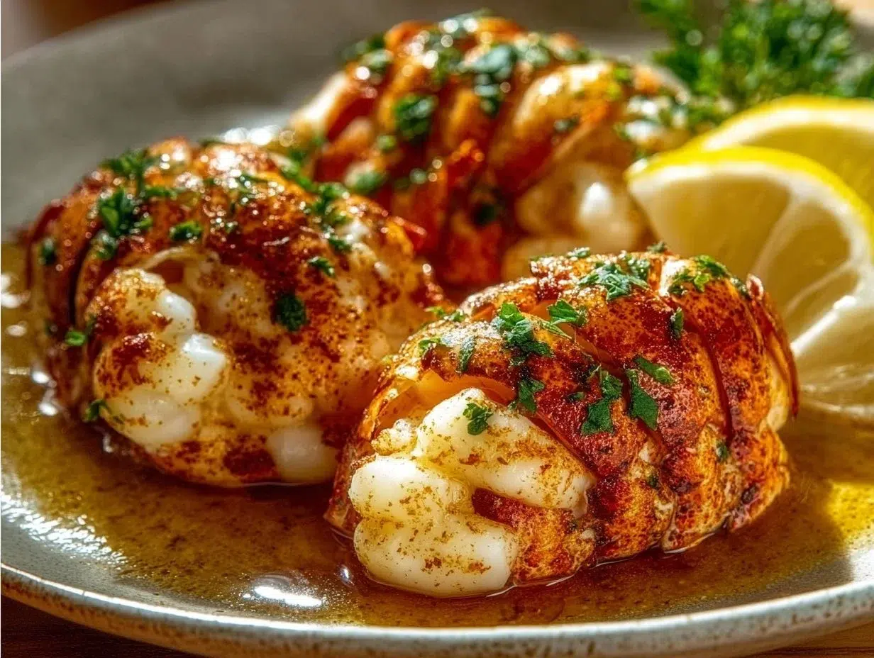 Seafood butter bombs featuring lobster and crab for a delicious seafood dish.