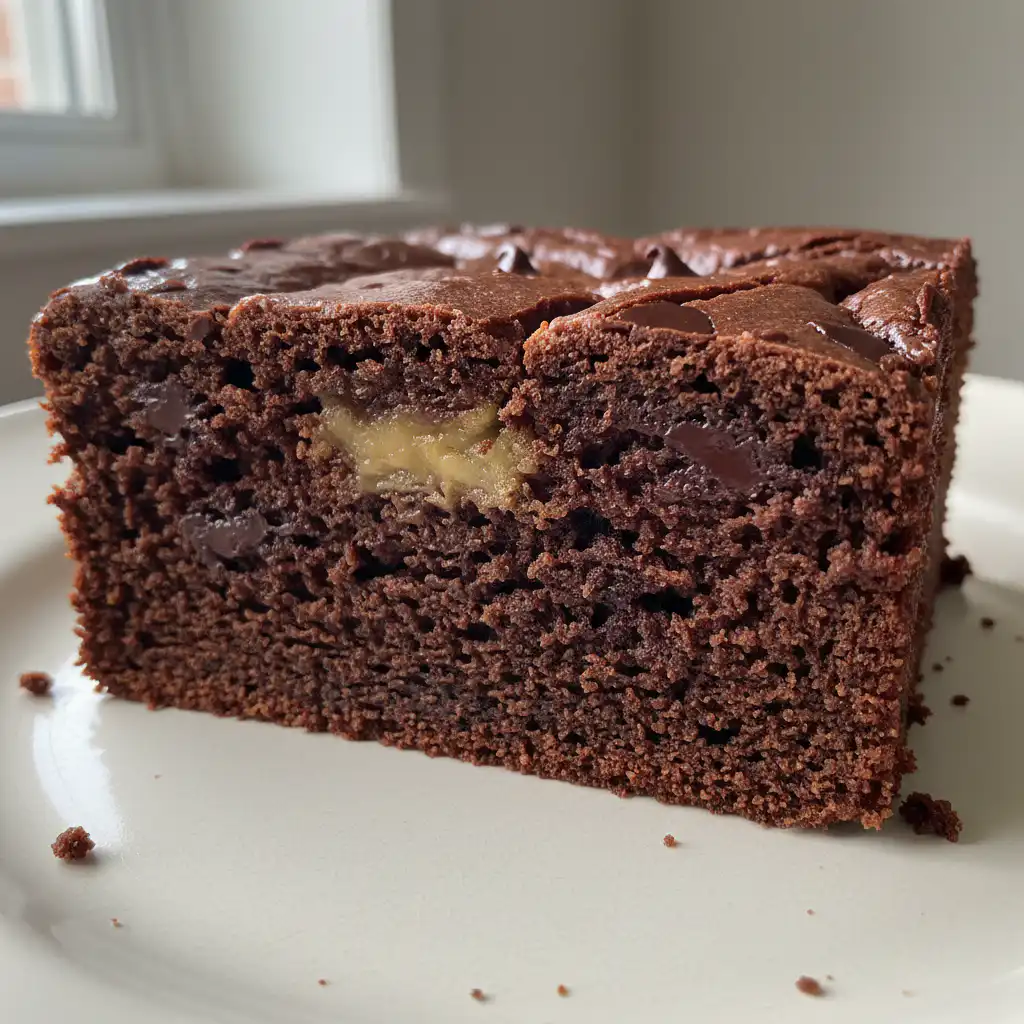 Delicious, fudgy banana bread brownies with a golden crust on a cooling rack, ready to be enjoyed.