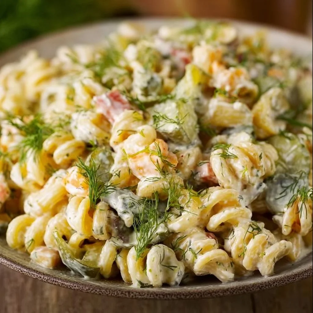 Creamy Dill Pickle Pasta Salad – Quick & Easy 2 Dill Pickle Pasta Salad