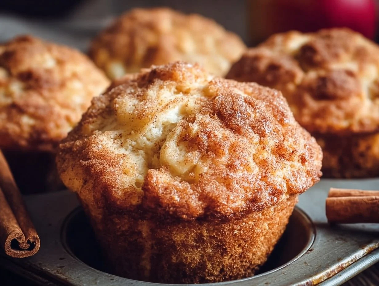 Healthy Apple Cinnamon Yogurt Muffins
