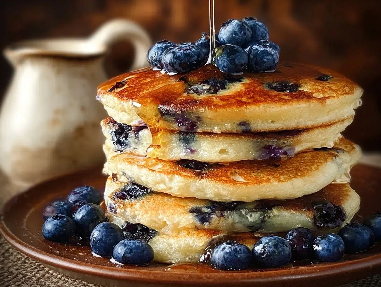 Fluffy Blueberry Pancakes