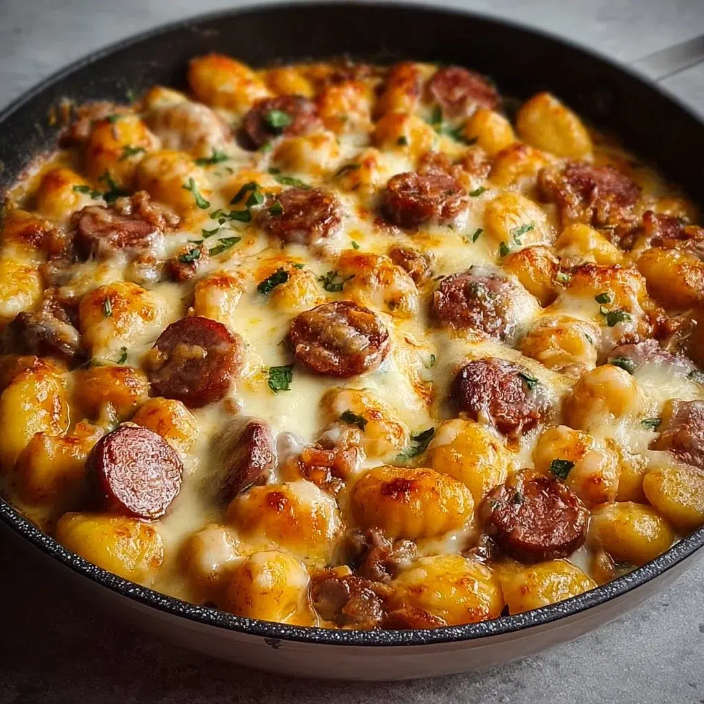 Quick Creamy Kielbasa Gnocchi Skillet ready in 30 minutes