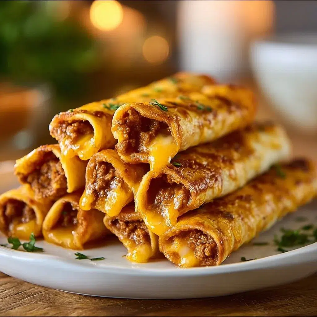 Delicious cheesy taco sticks served as a perfect party snack