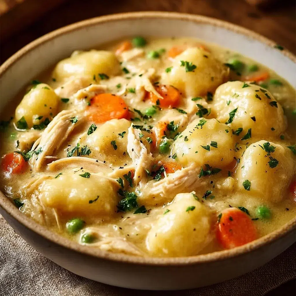 Classic Chicken and Dumplings with Gnocchi