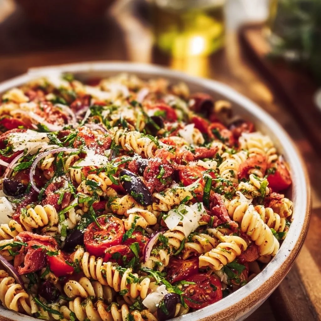 Zesty Italian Pasta Salad 2 Zesty Italian Pasta Salad
