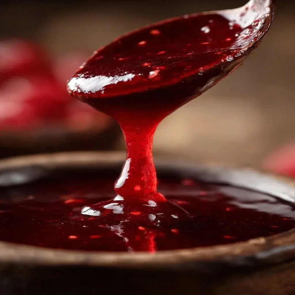 Delicious 5-Min Raspberry Peach Sauce for desserts and breakfasts.