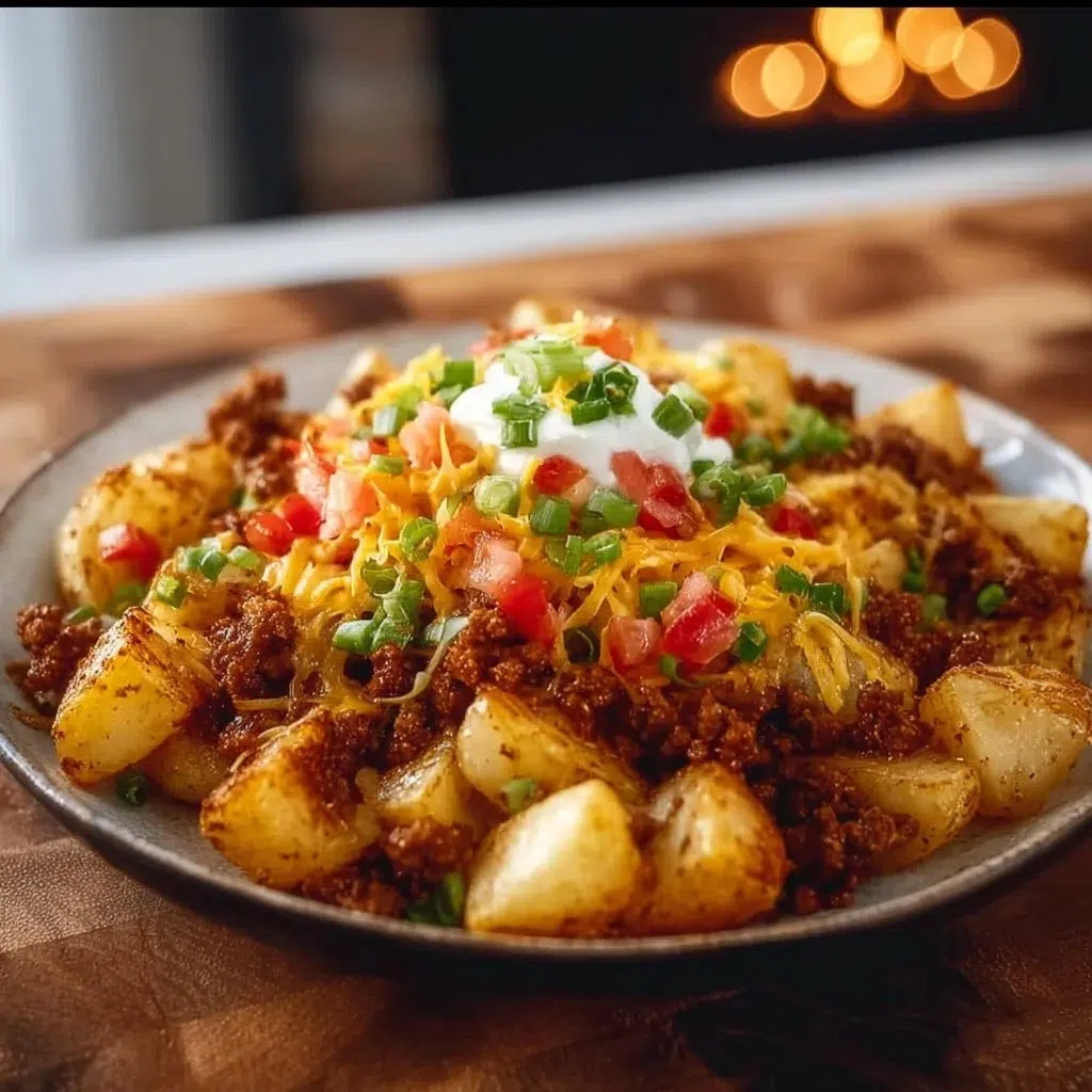 Cheesy Taco Potatoes