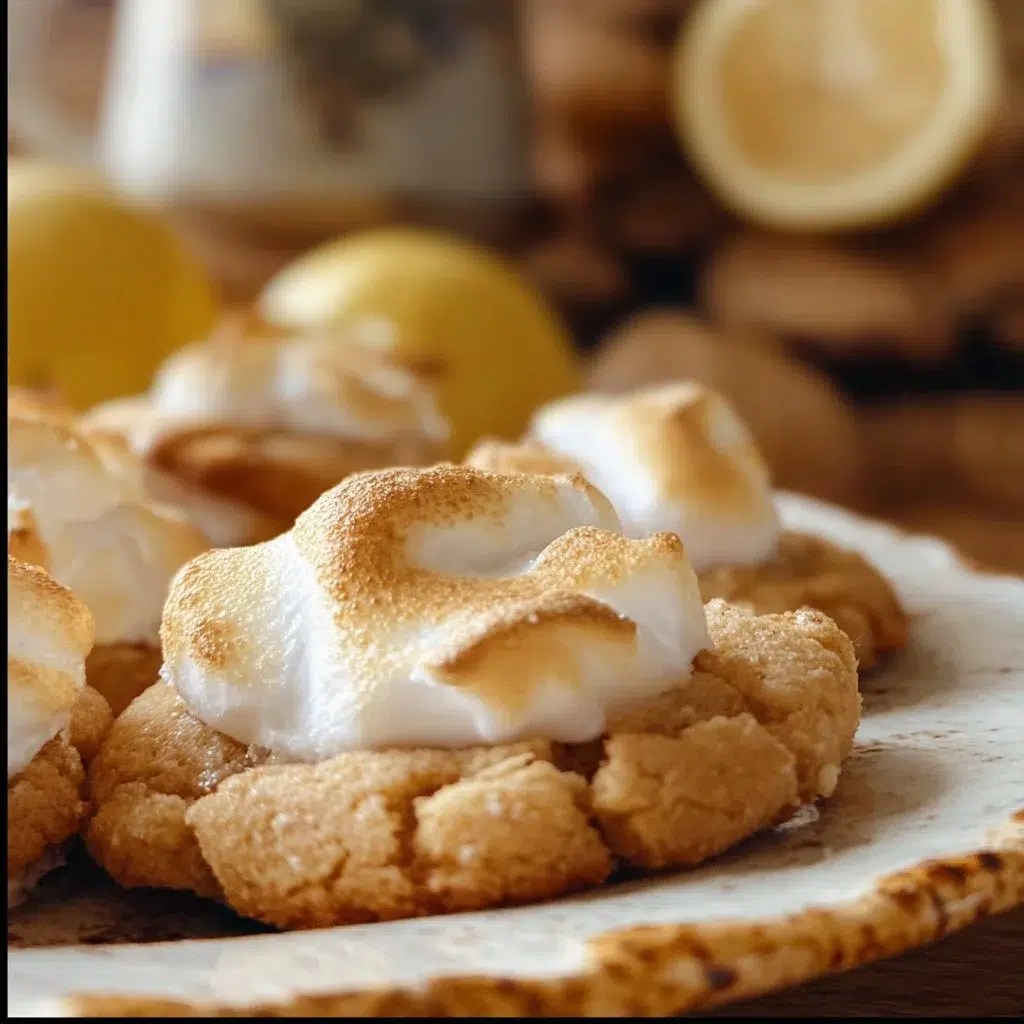 Cozy Lemon S'mores Cookies