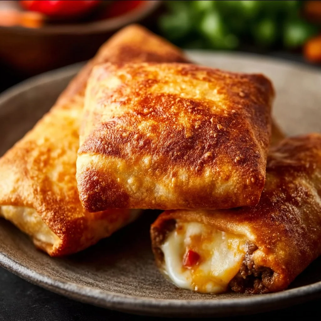 Beef and Cheese Chimichangas