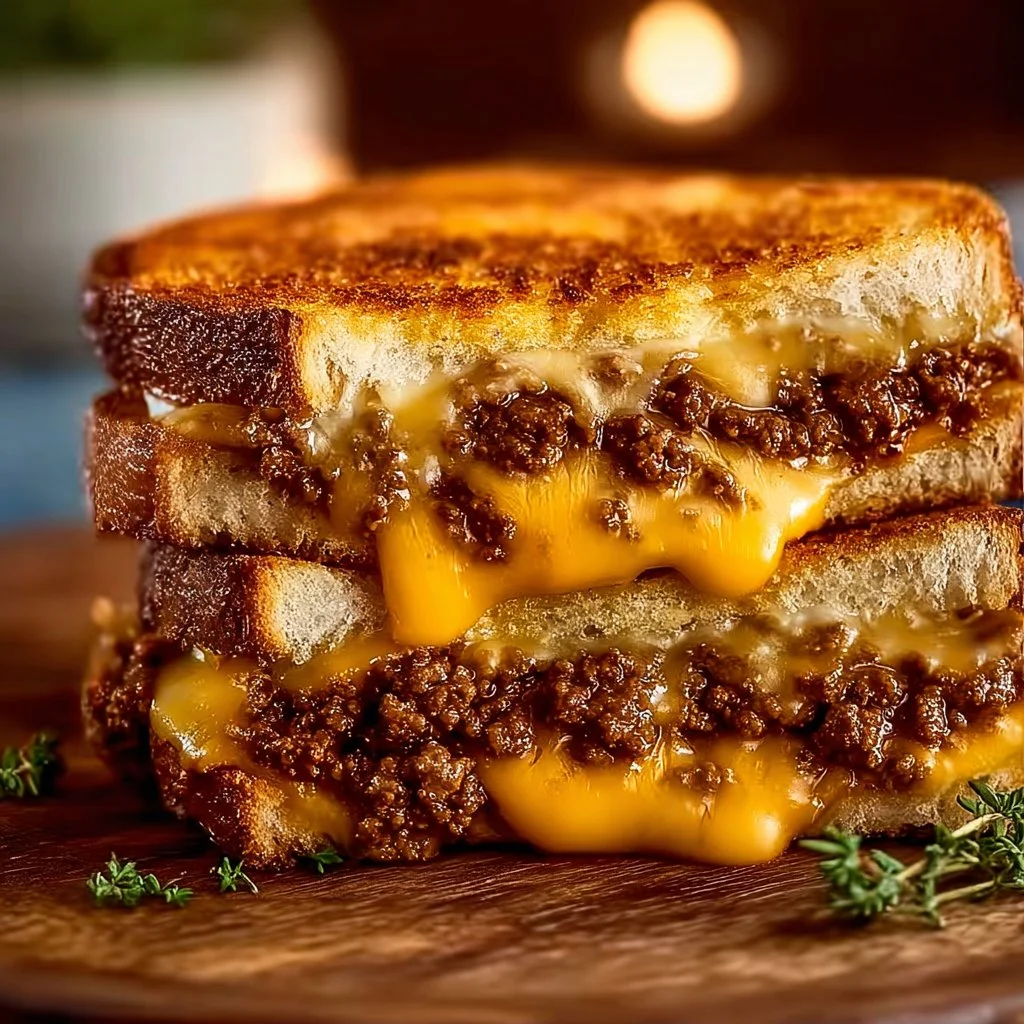 Ultimate Cheesy Ground Beef Melt