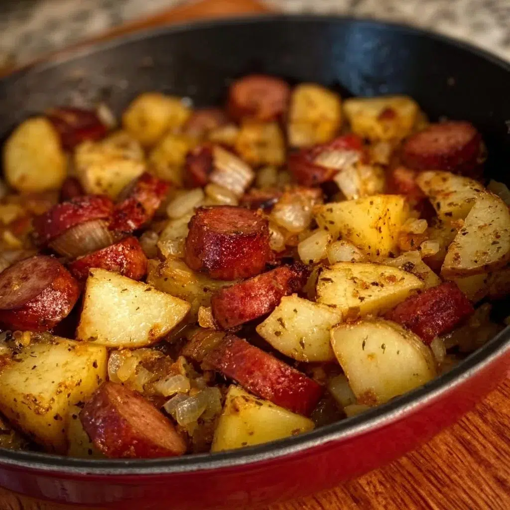 Easy Potato and Kielbasa Skillet