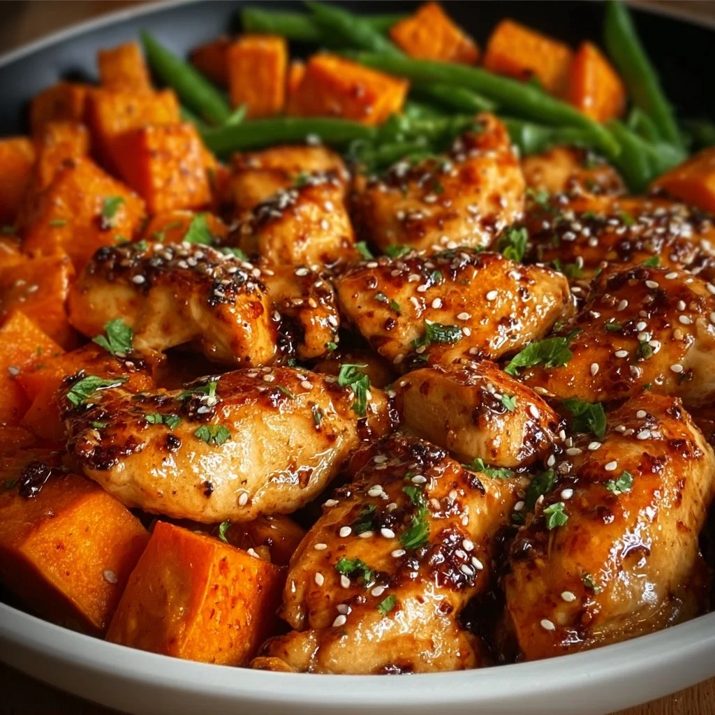 Discover the Best Honey Garlic Chicken and Sweet Potato Recipe for a Quick and Delicious Dinner