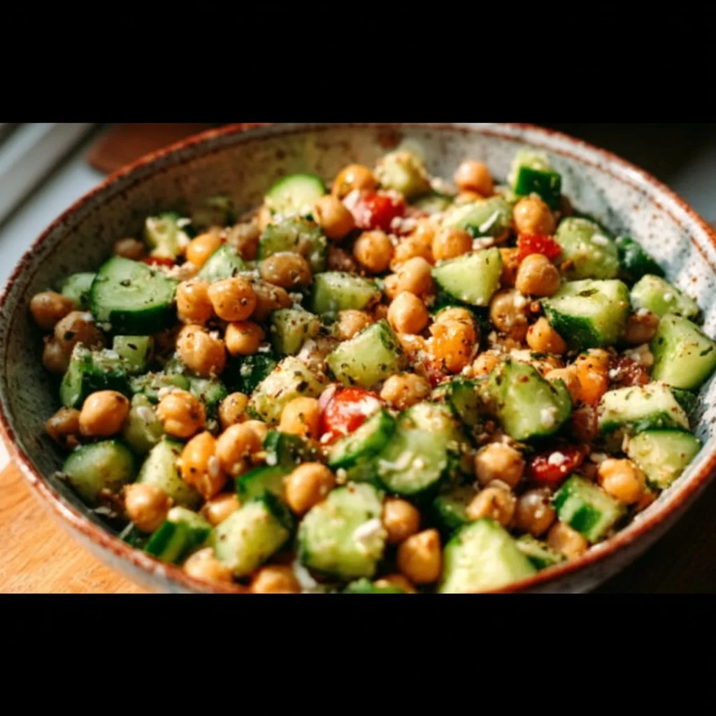 Chickpea Cucumber Salad