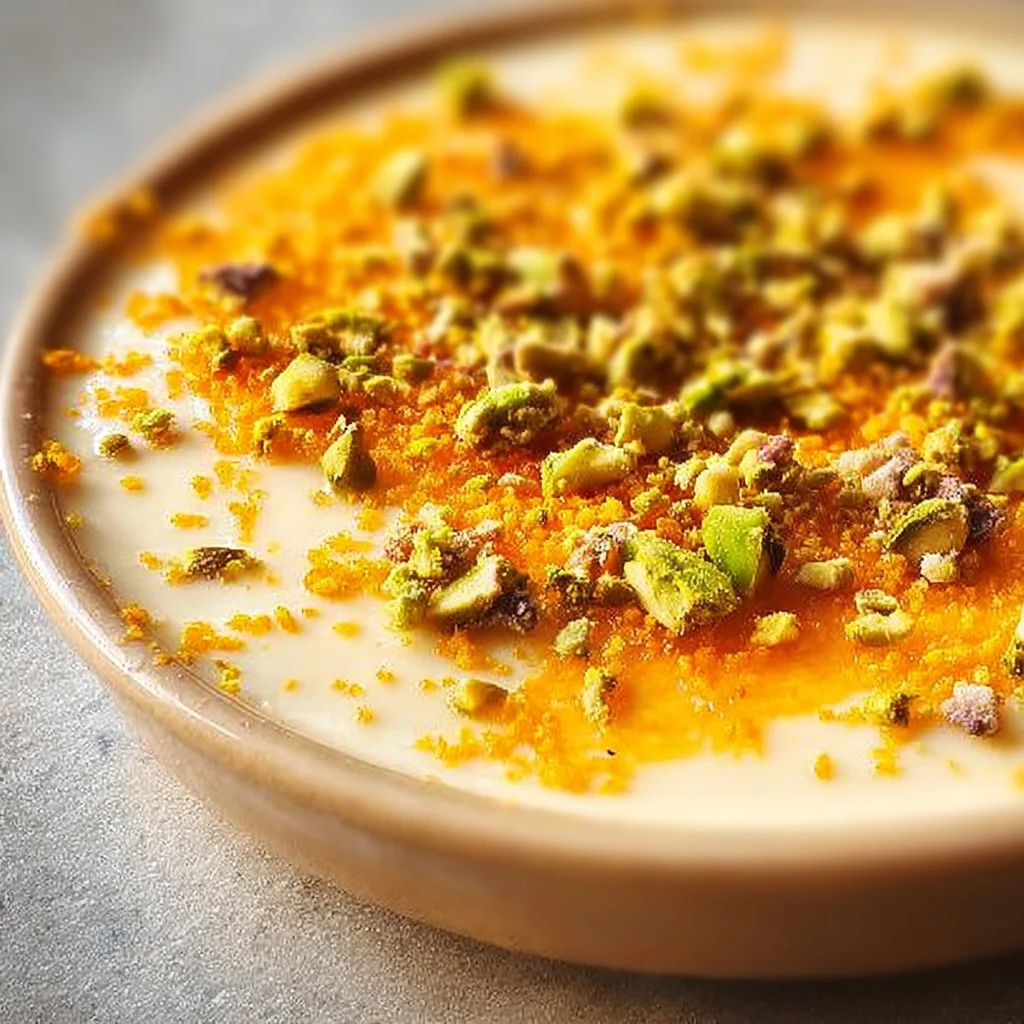 Easy Lebanese Date and Orange Blossom Mousse dessert in a bowl