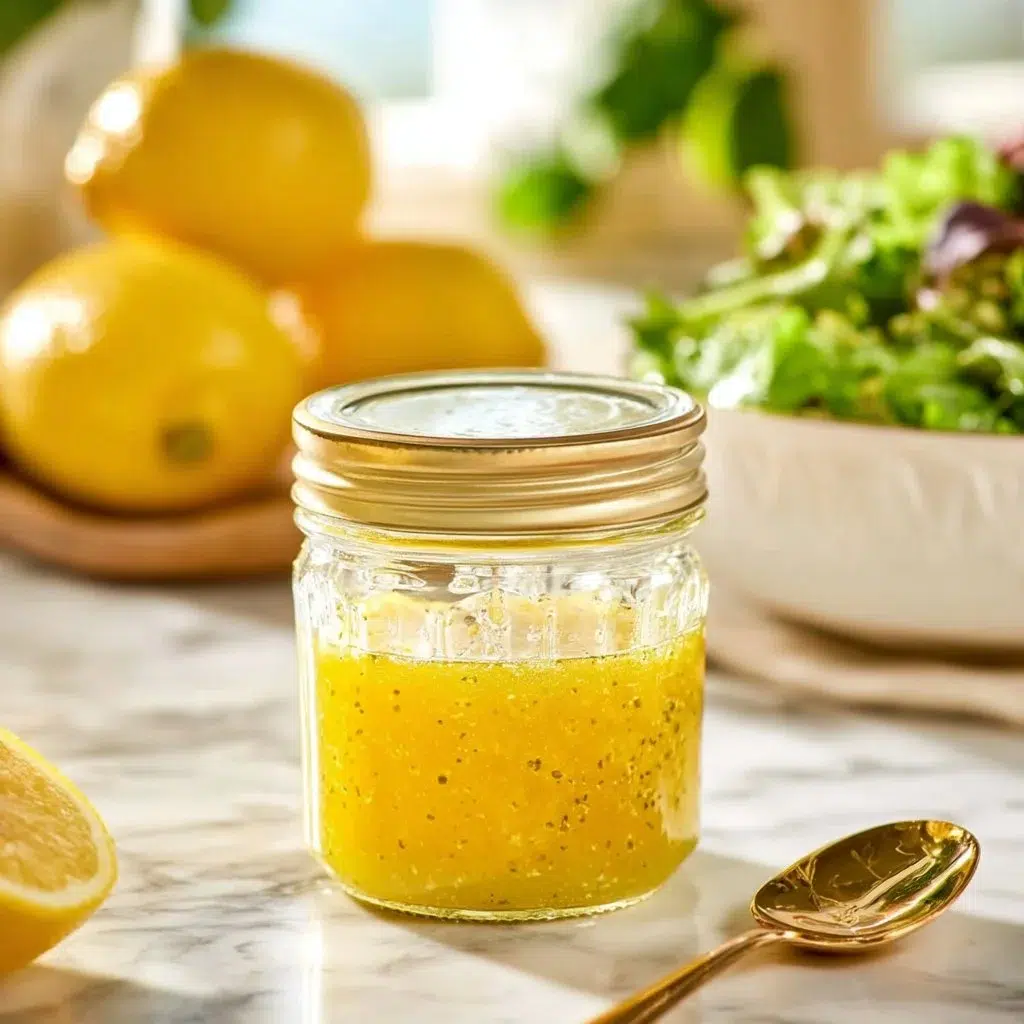Every Meal, Made Irresistible 5 A bowl of easy lemon olive oil dressing with fresh lemons and olive oil