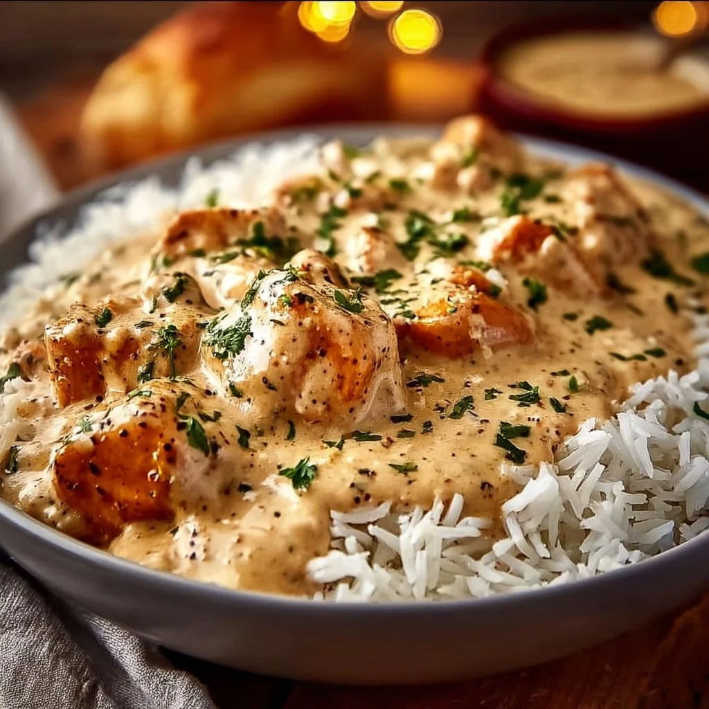 Creamy Smothered Chicken and Rice