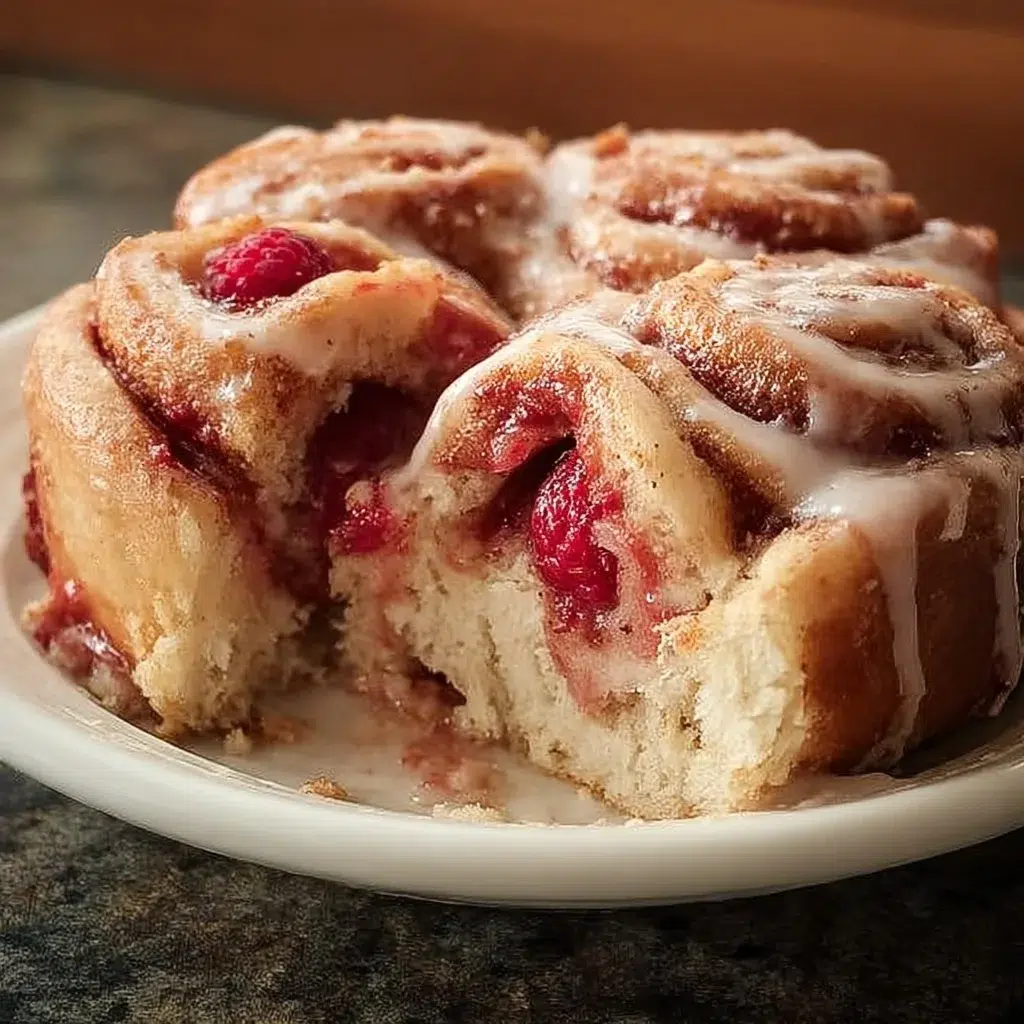 Raspberry Rhubarb Sweet Rolls
