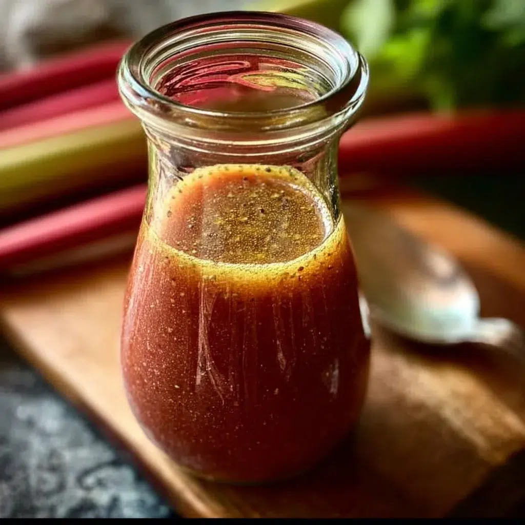 Homemade Rhubarb Vinaigrette