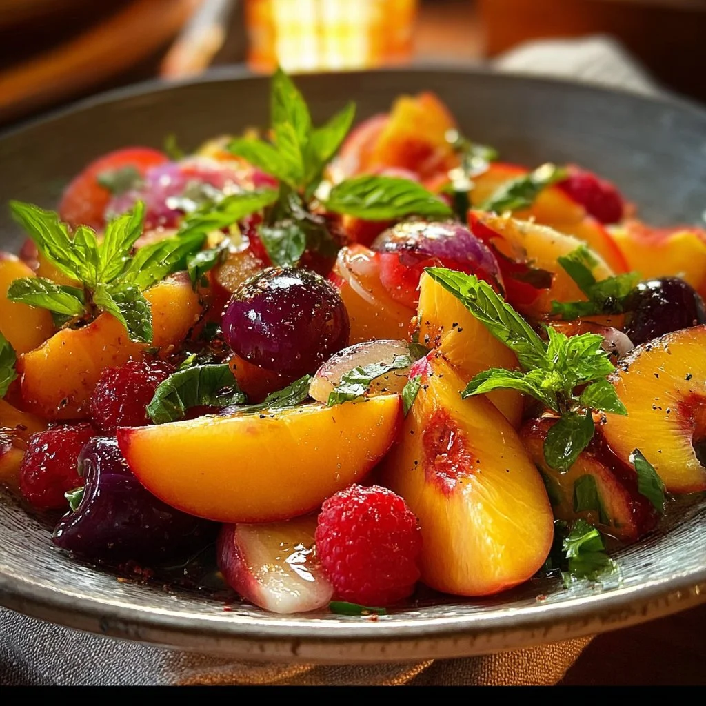 Refreshing Summer Peach Salad