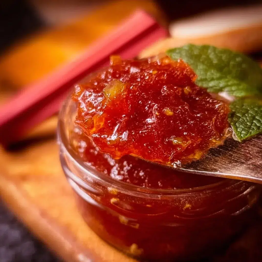 Rhubarb Mint Jam