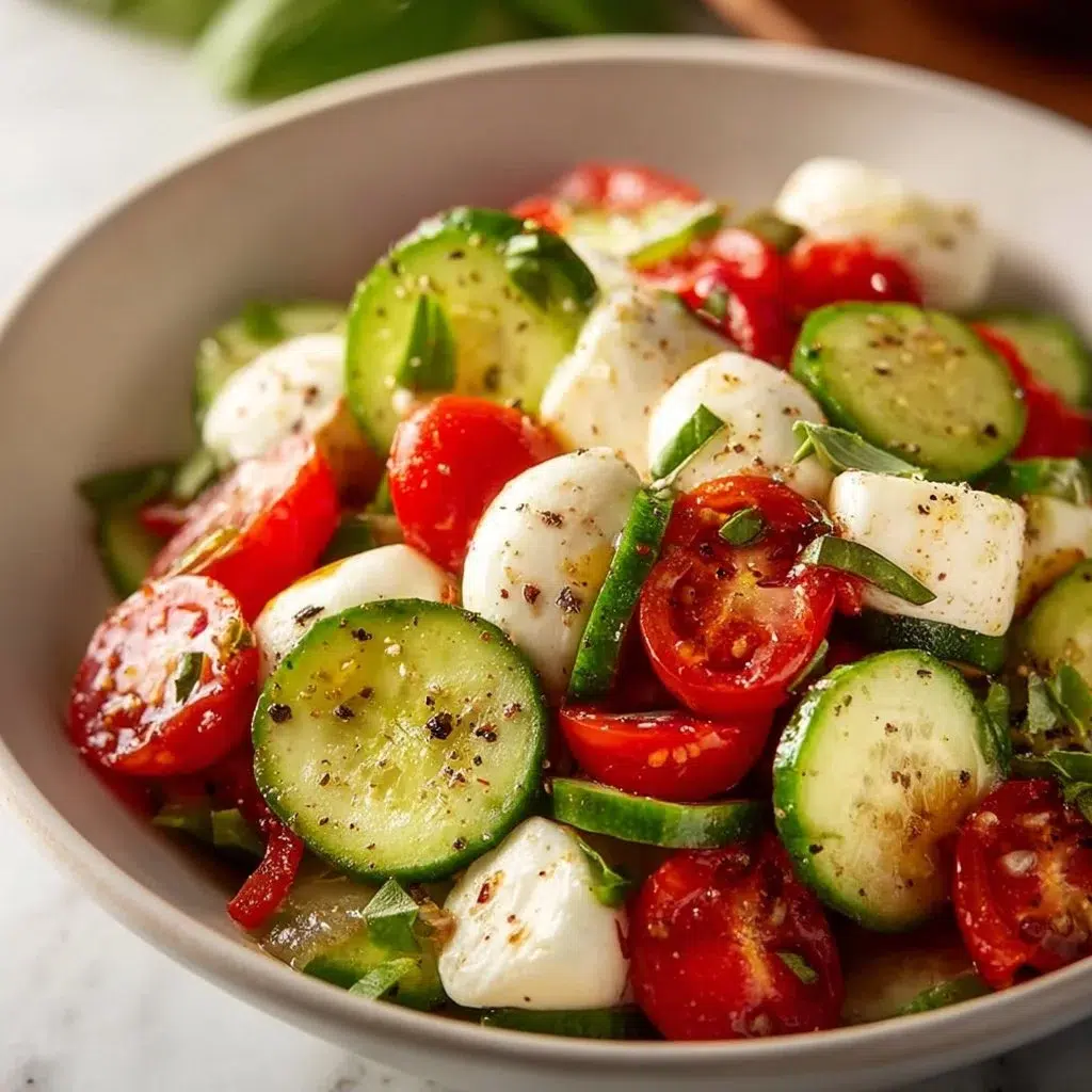 Cucumber Caprese Salad