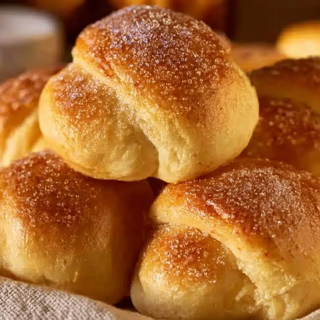 Soft Egyptian sweet bread rolls fresh out of the oven, golden and fluffy.
